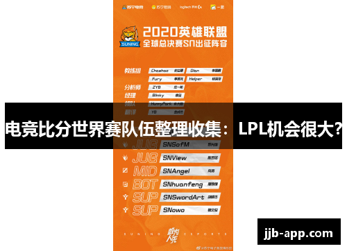 电竞比分世界赛队伍整理收集：LPL机会很大？